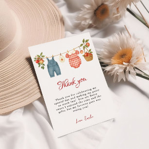 Apfel unserer Augen Fruit Baby Dusche Danke Karte