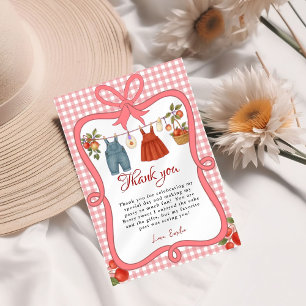 Apfel unserer Augen Fruit Baby Dusche Danke Karte