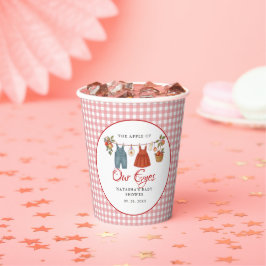 Apfel unserer Augen Fruit Fall Babydusche danke Pappbecher