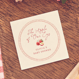 Apfel Unserer Augen Vintage-Baby-Party Serviette