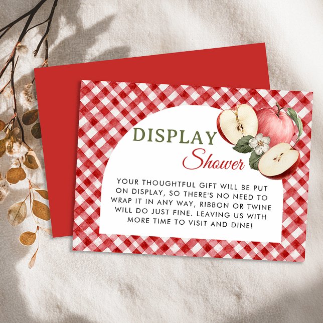 Apfel unserer Augensichtduschkarte Begleitkarte (Display Shower)