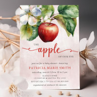 Apfel unserer Babydusche "Eye Fall Girl"