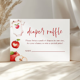 Apfel unserer Babydusche Eye Fall Windelwindeln Begleitkarte