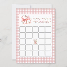 Apfel unserer Eye Bingo Baby Shower Game Card Einladung