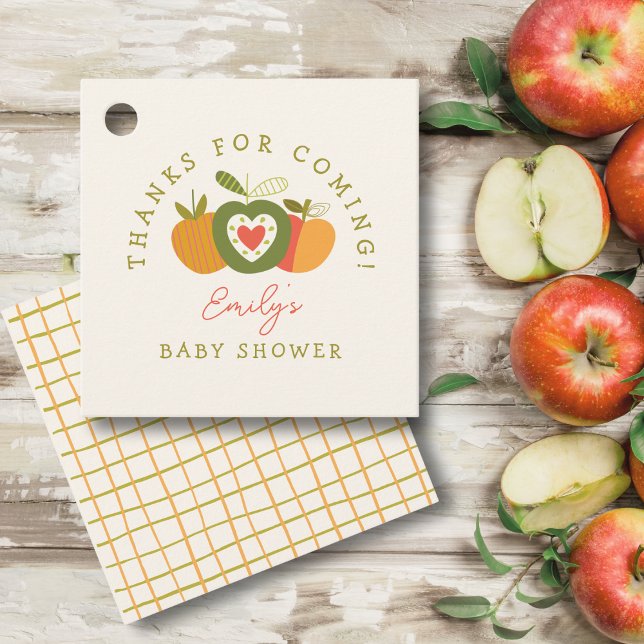 Apfel unserer Eye Fall Baby Dusche Dank Geschenkanhänger (Von Creator hochgeladen)