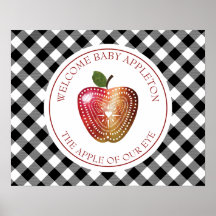 Apfel unserer Karierten Baby-Dusche aus Augapfel