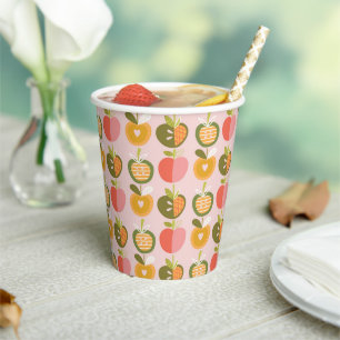Apfel unserer Niedlichen Herbstmuster Babydusche Pappbecher