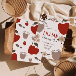 Apfel unseres Augapfel zum Geburtstag Einladung