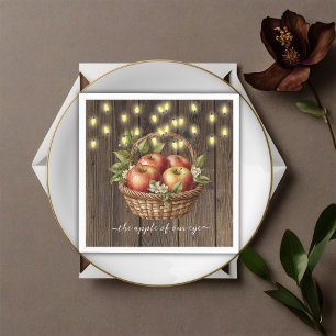 Apfel unseres Augenfalles Blütendusche Serviette