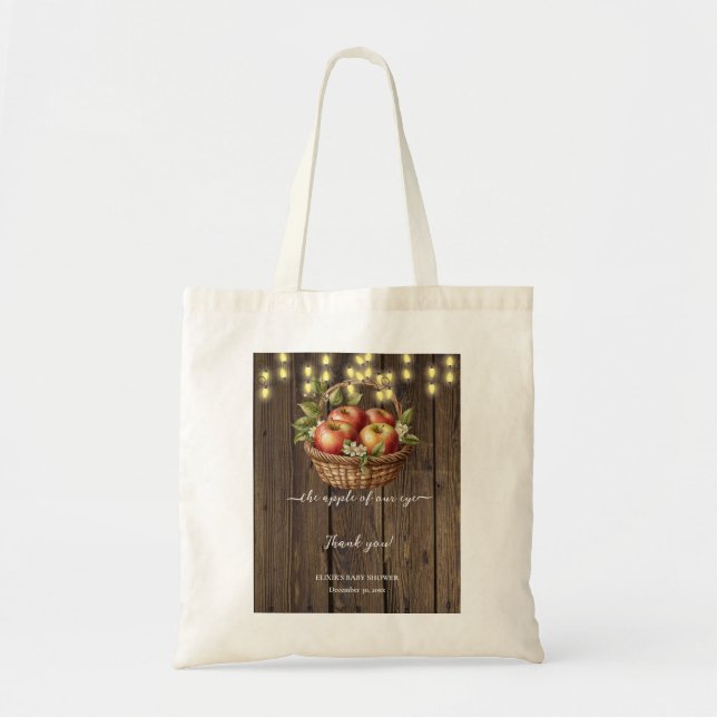 Apfel unseres Augenfalles Blütendusche Tragetasche (Vorne)