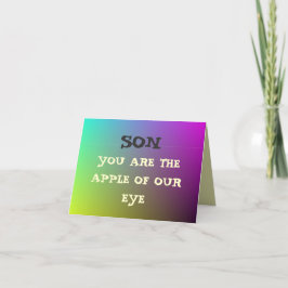 "Apfel unseres Auges" Abschluss Cards Karte