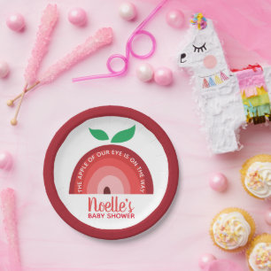 Apfel unseres Auges, Apfelsinenbogen Babydusche Pappteller