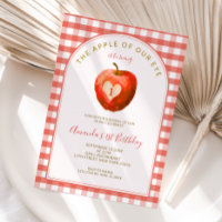 Apfel unseres Auges Fall Red Gingham ersten Geburt