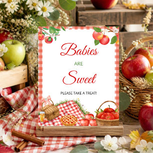 Apfel Unseres Auges Herbst-Baby-Party Babys sind S Poster