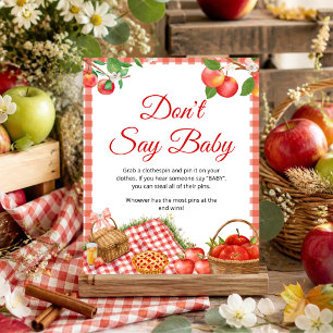 Apfel Unseres Auges Herbst-Baby-Party Nicht Baby Poster