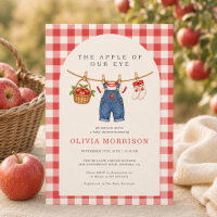 Apfel Unseres Auges Jungen Gingham Baby-Party