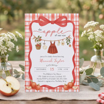 Apfel Unseres Auges Mädchen Baby Shower