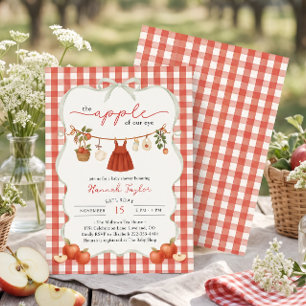 Apfel Unseres Auges Mädchen Baby Shower Einladung