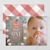 Apfel unseres Eye Wood Girl Foto 1. Geburtstag