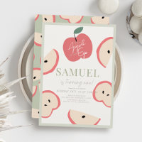 Apfel unseres grünen Jungen am 1. Geburtstag