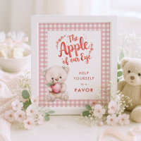 Apfel von Eye Gingham Baby Duwer Gefallen Zeichen