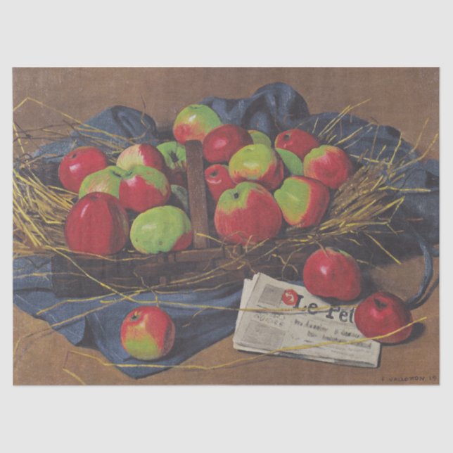 Äpfel (von Félix Vallotton) Seidenpapier (Vorderseite)