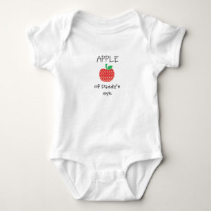 Apfel von (Papa, Mama, Ihre Wahl)Augen individuell Baby Strampler