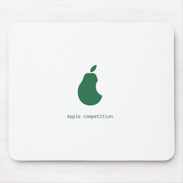 Apfel Wettbewerbbirne mousepad (Vorne)