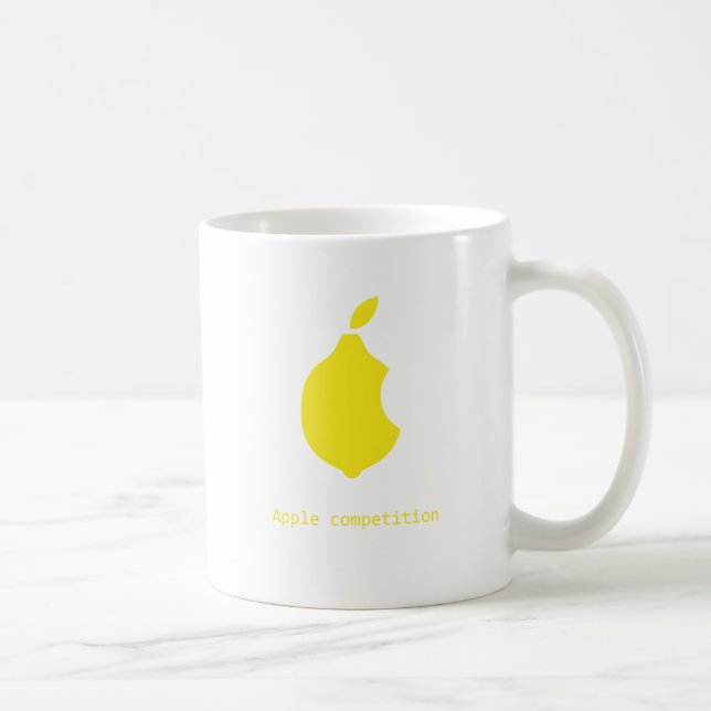 Apfel Wettbewerbzitrone Tasse (Rechts)