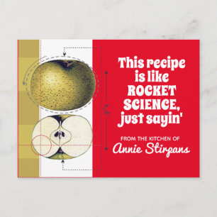 Apfel Wissenschaft Kochen Backen Kochbuch Rezeptka Postkarte