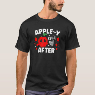 Apfel y Ever After Apfel Squad Frucht Apfel Esser T-Shirt