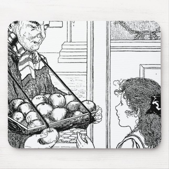 Äpfel zu verkaufen mousepad (Vorne)
