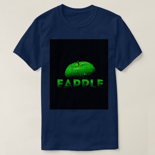 Apfelapfel dunkle Apfel Classic TShirt (Design vorne)
