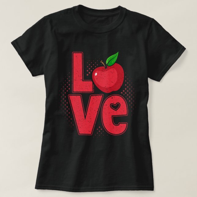 Apfelapfel Liebe Picker Picking Bauer T-Shirt (Design vorne)