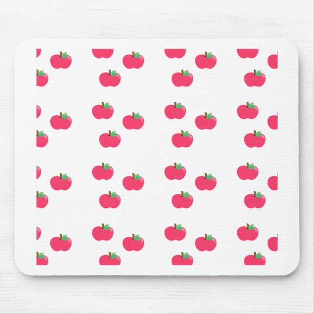 Apfelapfelfruchtnahrungsmittelrebegewohnheit Mousepad (Vorne)