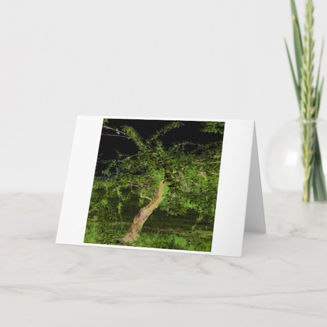 Apfelbaum: digital erweiterter bearbeiteter, getip karte (Vorderseite)