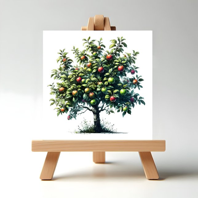 Apfelbaum Fliese (Apple Tree Ceramic Tile.)