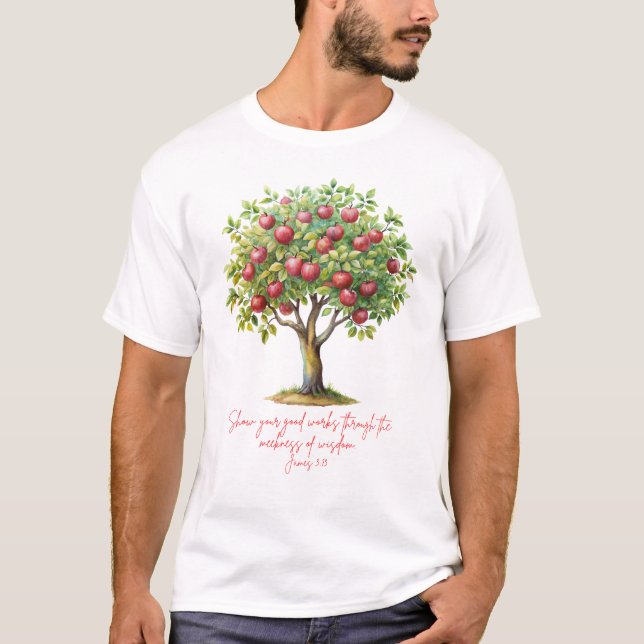 Apfelbaum Jakobus 3:13  T-Shirt (Vorderseite)
