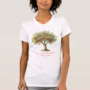 Apfelbaum Jakobus 3:13 Vers T-Shirt