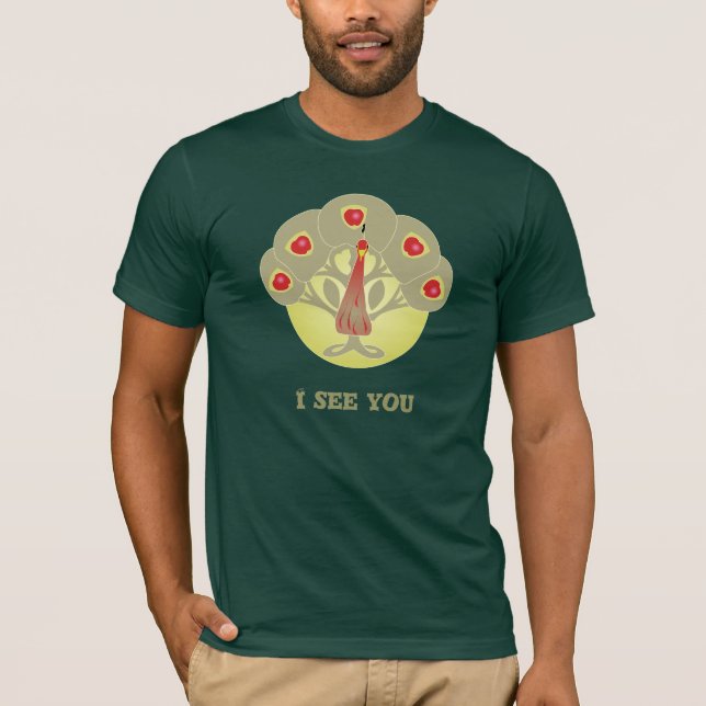 Apfelbaum oder Gesicht oder Pfauenhemd T-Shirt (Vorderseite)