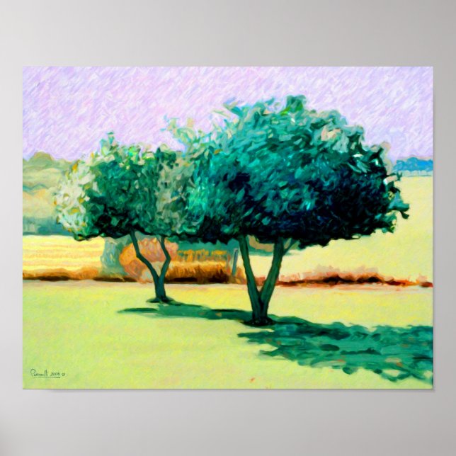 'Apfelbäume für Minnie' 2008 Print Poster (Vorne)