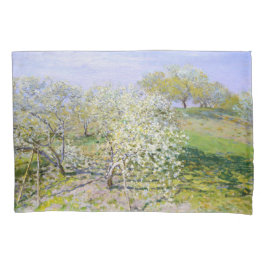 Apfelbäume in Bloom (von Claude Monet) Kissenbezug