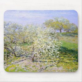 Apfelbäume in Bloom (von Claude Monet) Mousepad
