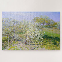 Apfelbäume in Bloom (von Claude Monet)