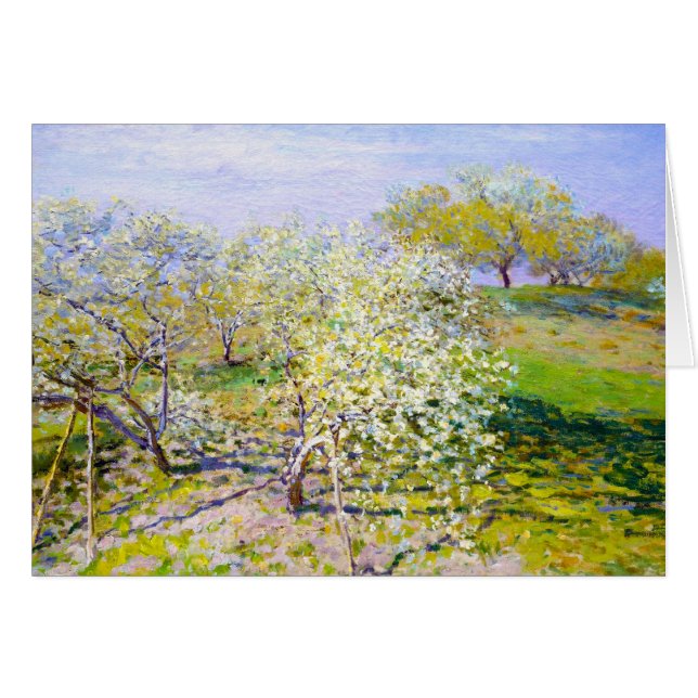 Apfelbäume in der Blüte, Claude Monet 1873 (Vorderseite (Horizontal))