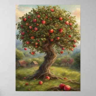 Apfelbaumplantage poster