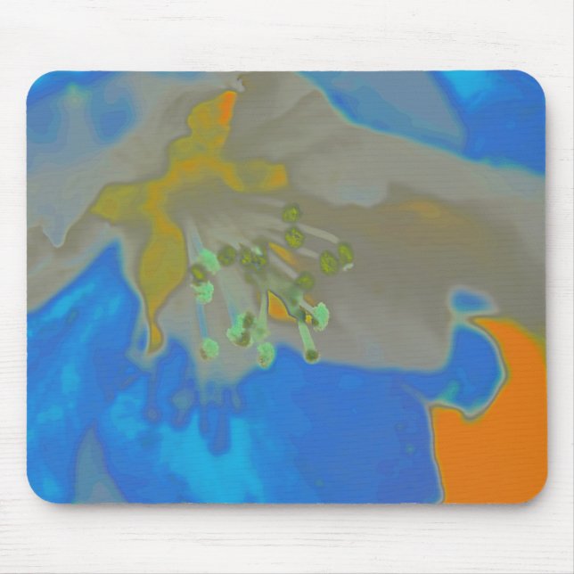 Apfelblüte/Apfelblüte b/o/g hell Mousepad (Vorne)