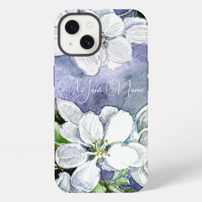 Apfelblüte iPhone Hülle (Rückseite)
