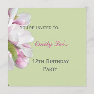 Apfelblüte Party Einladung