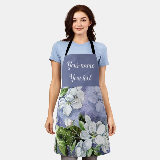 Apfelblüte Schürze (Getragen)